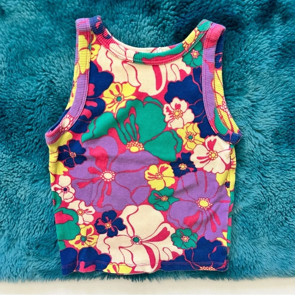 GAP Colorful Floral Tank Top Size S Girls